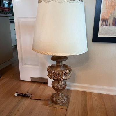 Custom Italian wood lamp