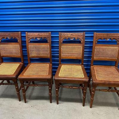 1930's Eastlake chairs (set of 4)