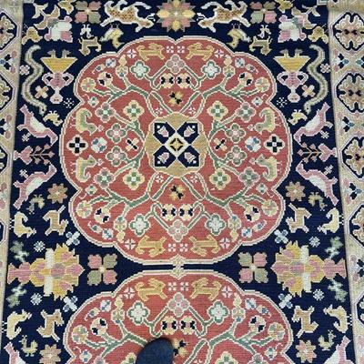 Portuguese needlepoint rug 1980's