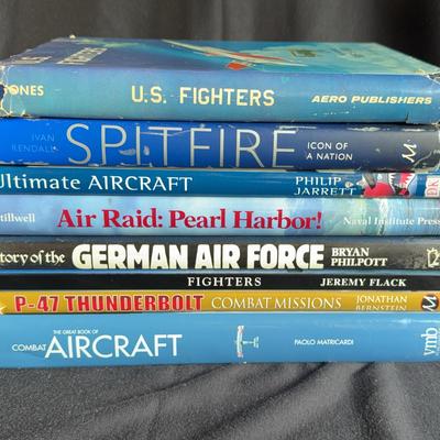 8~ Quality Hardback Combat Aircraft & Fighters Books * 1972, 1975, 1990s-2000s