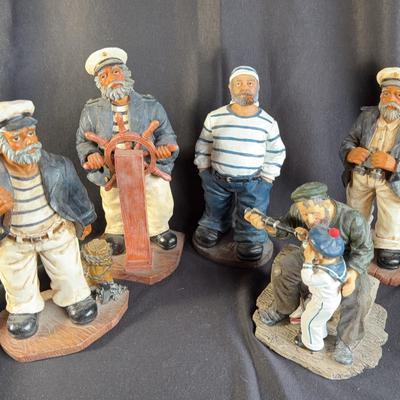 Young’s Sea Captain & Sailor Resin Figurines * 6” To 10” Tall 