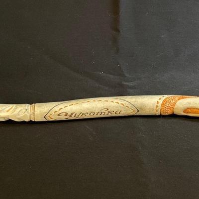 Long Carved Antler * Whale Carving 