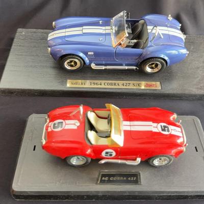 2 Die Cast Model Cars * 1964 Shelby Cobra 427 S/C * AC Cobra 427 *