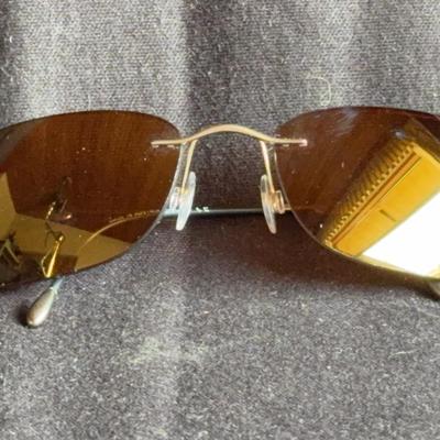 SILHOUETTE TITAN  Half Rim Sports Wrap Sunglasses * Made In Austria