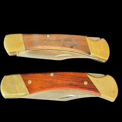 Buck USA Lockback Knife * Schrade Uncle Henry Bearpaw Lockback LB7 Knife 