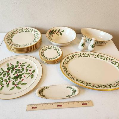 19pc Vintage Lenox Made in USA Holiday China