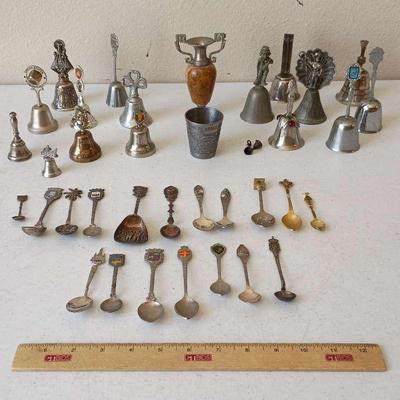 Vintage Bells, Spoons + - Many Are Souvenirs
