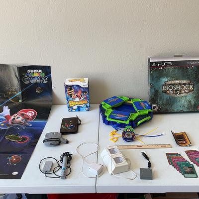 Bioshock 2 Special Edition Package (no Game), Yugioh Cards, Beyblade Arena, Super Mario+++