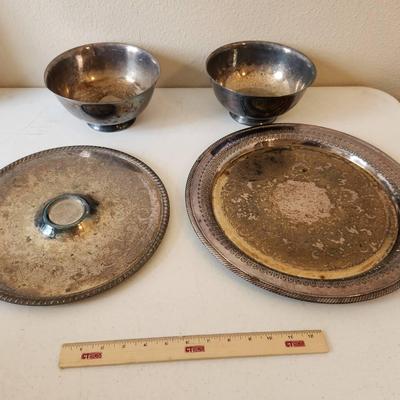 4pc Vintage Silver Plate - Reed & Barton, W.M. Rogers