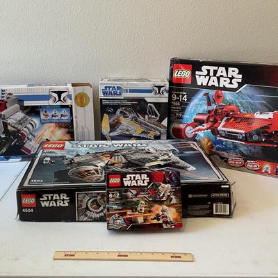 Star Wars Legos - Millennium Falcon,  Republic Attack Shuttle & Cruiser, Clone Troopers