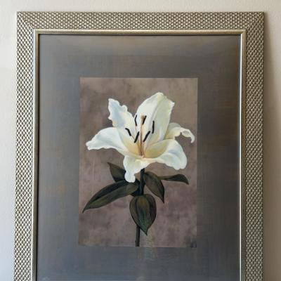 Lily Decor Print Wall Art 38x1x46