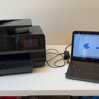 Sony VAIO SVE14 Laptop + HP Officejet Pro 8620 (no Powercord Untested)