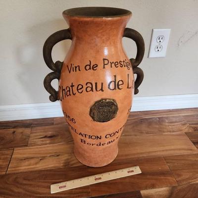 Modern Decor Ceramic French Wine Jug - 12x12x20"