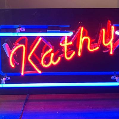 'Kathy' Neon Sign