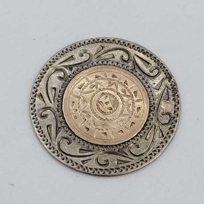 Mexico Sterling Silver 925 10k Disc 