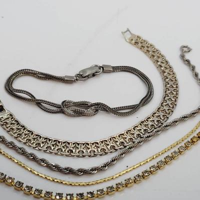 5pc Gold And Silver Tone Bracelet Collection 