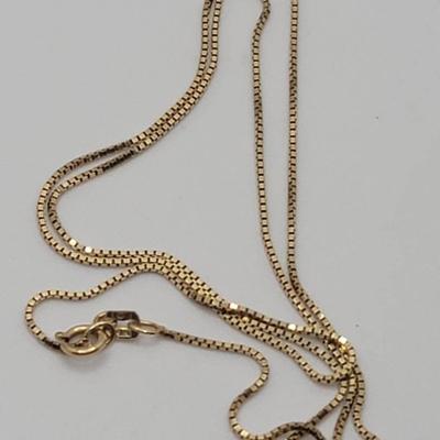 14k Box Chain Yellow Gold 20"