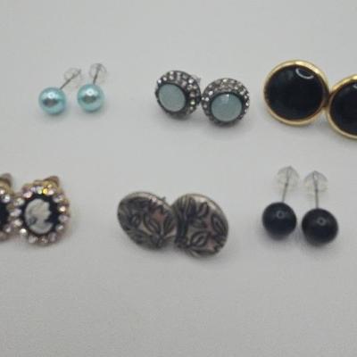 Work To Weekend Earring Lot in Blue and Black