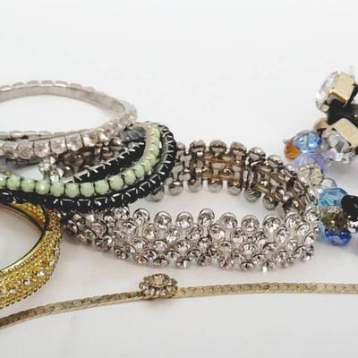 Bright Sparkly Bracelet Collection Rhinestone And Crystal 