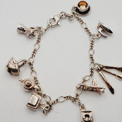 Tradwife Sterling Silver Charm Bracelet 925