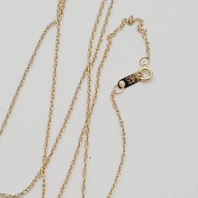 14k Yellow Gold Chain Delicate 18"