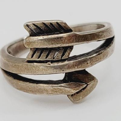Sterling Arrow Ring Sz 7 935