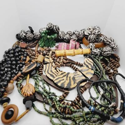 Wood Seed Clay Shell Natural Materials Jewelry Lot