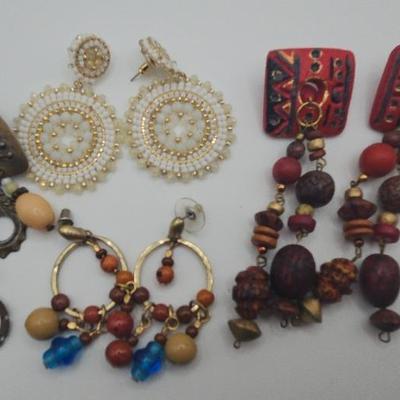 Boho Dangle Earrings Lot - 4 Pairs Dangle Earrings