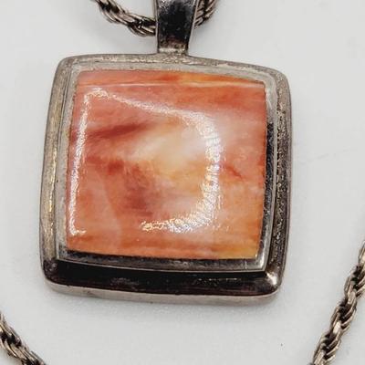 Sterling Sunset Pendant Necklace 925 Southwest 