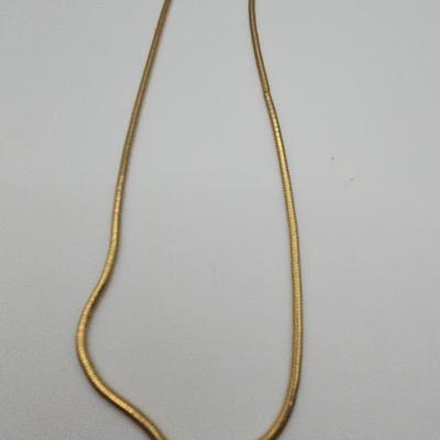 Monet Gold Tone Rounded Snake Chevron Chain