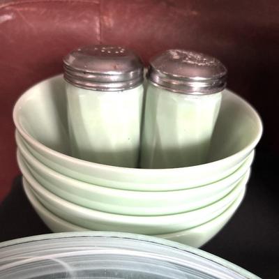 Jadeite Shakers and Bowls 