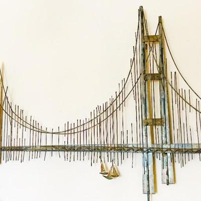 Brutalist Mid Century Metal Wall Art 