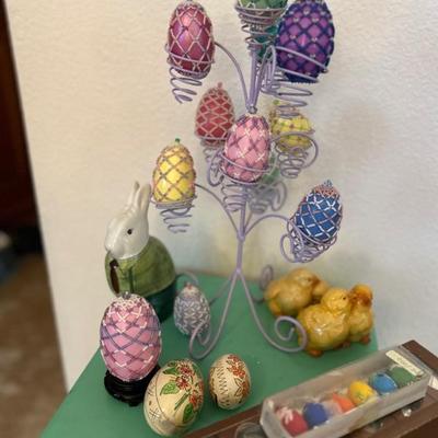 Hand Beaded Pastel Eggs 