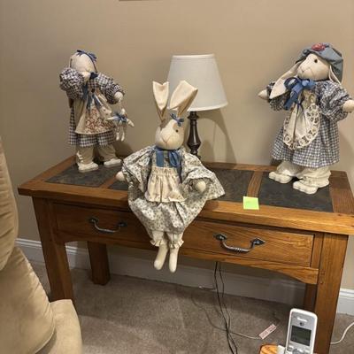 Bunnies & lamp not included