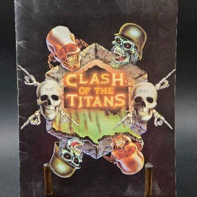super rare clash of the titans tour book