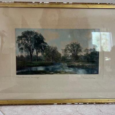 Wallace Nutting hand tinted paint