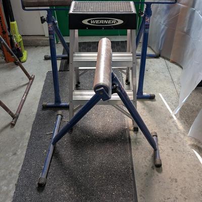 Werner Portable Work Platform with Roller Stands 