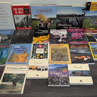 Curated Book Collection – War History, Travel, Hiking & the Pacific Northwest