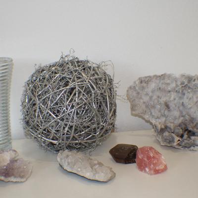Collection of Natural Crystals, Mineral Specimens, and Sculptural Accents