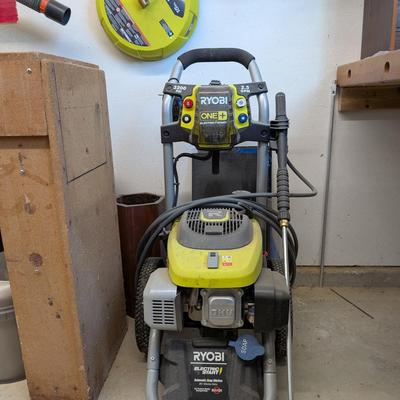 Ryobi ONE+ 2300 PSI 2.5 GPM Electric Start Gas Pressure Washer with Surface Cleaner Attachment