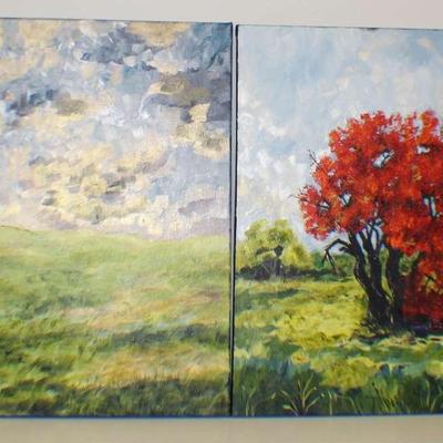 Landscape paintings of seasons
