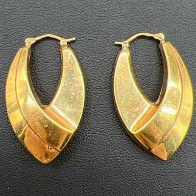 1.25” 14KT Gold Hoop Earrings

