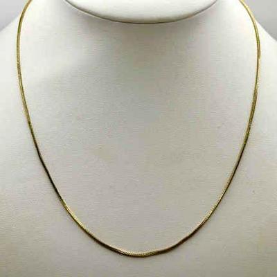 14K Stamped Gold Necklace

