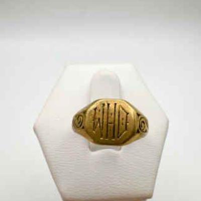 10K Gold Vintage Signet Ring
