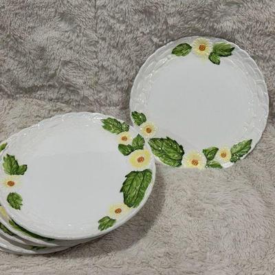 (6) Geo Z Lefton 7.5 Inch Plates Numbered 4118
