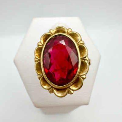 10K Gold Vintage Art Deco Ring Size 6.5
