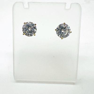 Sparkling Gold Vermeil Earrings
