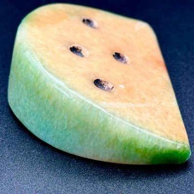 Vintage Italian Watermelon Stone Paperweight
