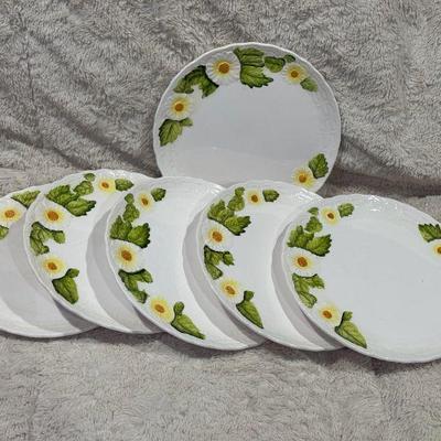(6) Geo Z Lefton 9.75 Inch Plates Numbered 4119
