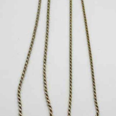 (2) Sterling Silver Chains
